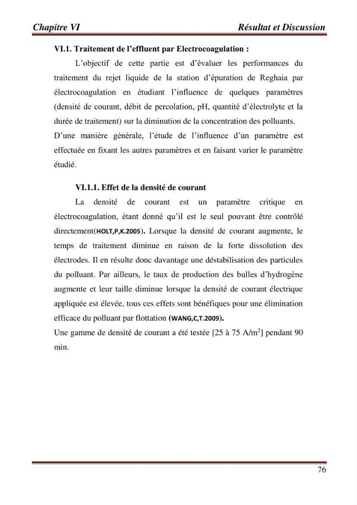Contribution a l\'évaluation du degré de pollution des eaux du lac de reghaia et proposition des procédés de traitement électrochimique et membranire :