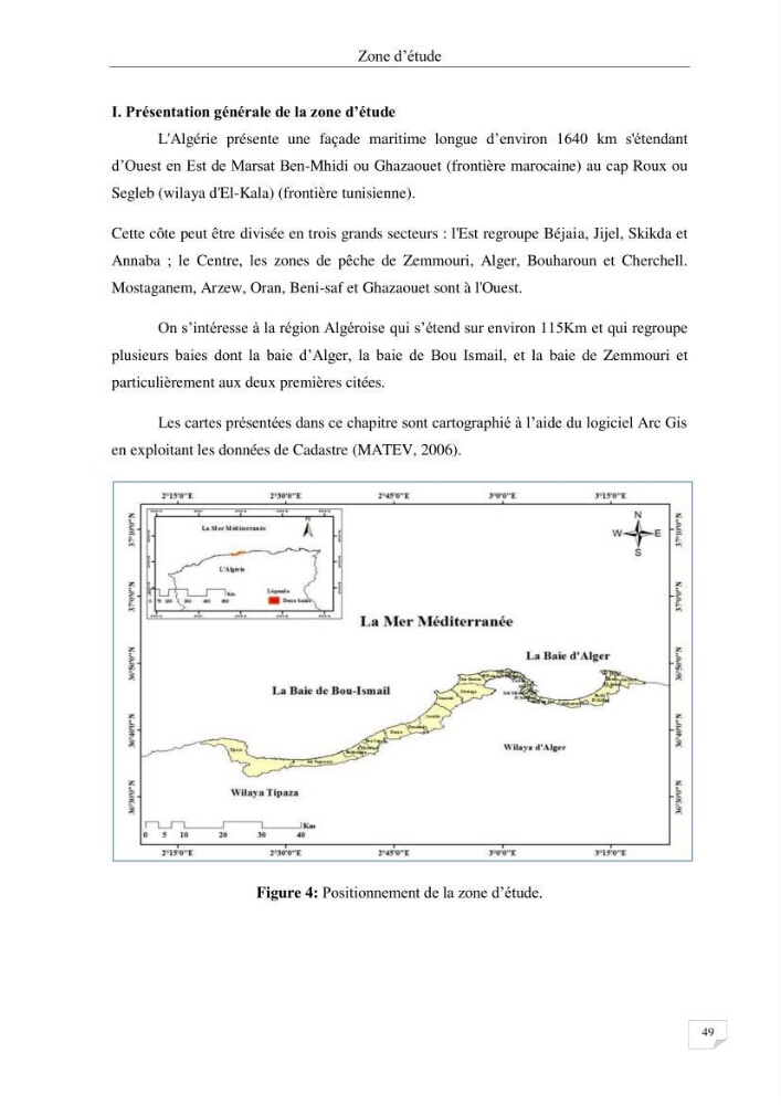 Les radioéléments et l\'historique de la contamination dans les sédiments de la côte algéroise