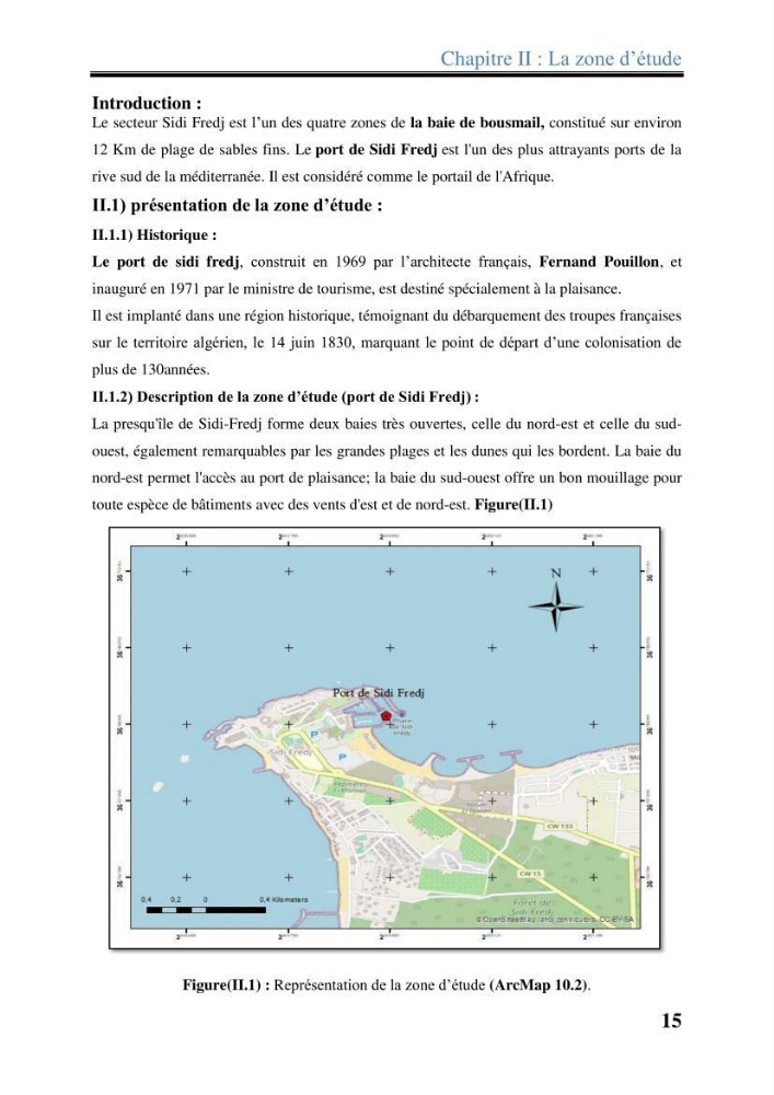 Les paramètres physico-chimiques dans l’eau de mer et les sédiments dans le port de Sidi-Fredj