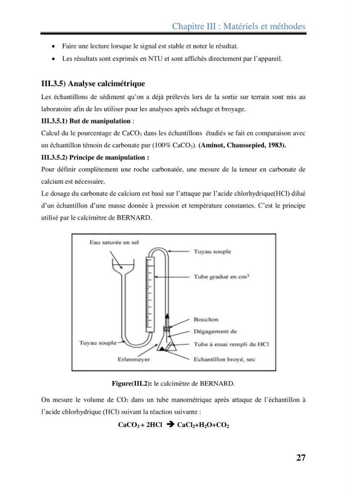 Les paramètres physico-chimiques dans l’eau de mer et les sédiments dans le port de Sidi-Fredj
