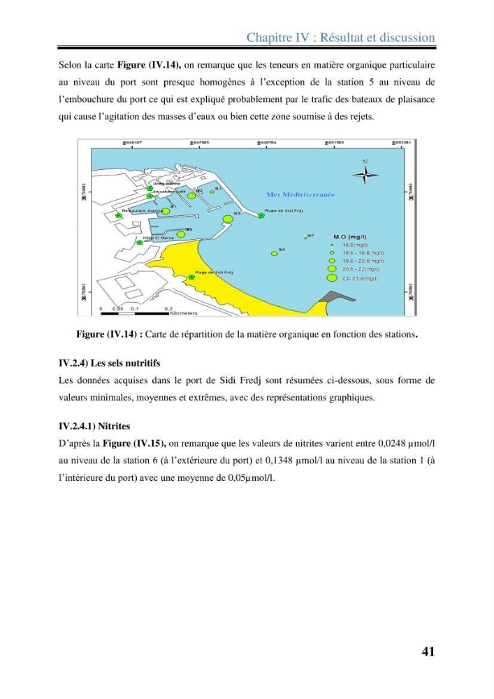 Les paramètres physico-chimiques dans l’eau de mer et les sédiments dans le port de Sidi-Fredj