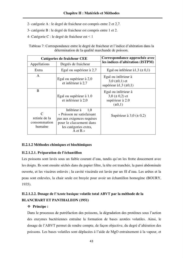 Contribution à la valorisation du Chinchard commun Trachurus trachurus ( L innée, 1758) et évaluation de la qualité organoleptique,hygiénique et nutritionnelle:
