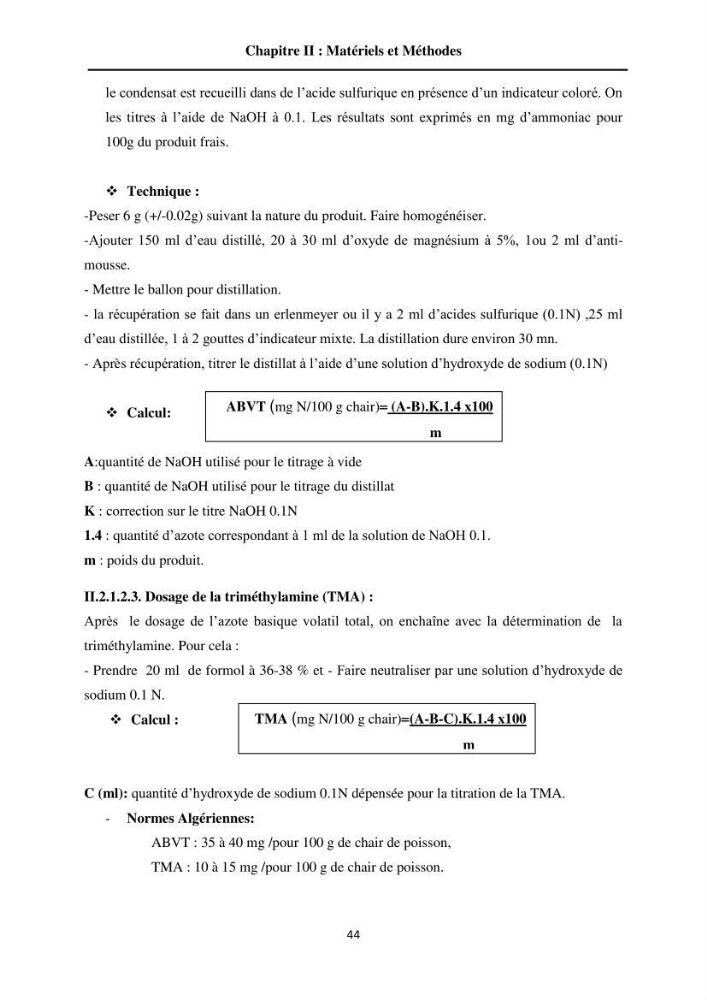 Contribution à la valorisation du Chinchard commun Trachurus trachurus ( L innée, 1758) et évaluation de la qualité organoleptique,hygiénique et nutritionnelle: