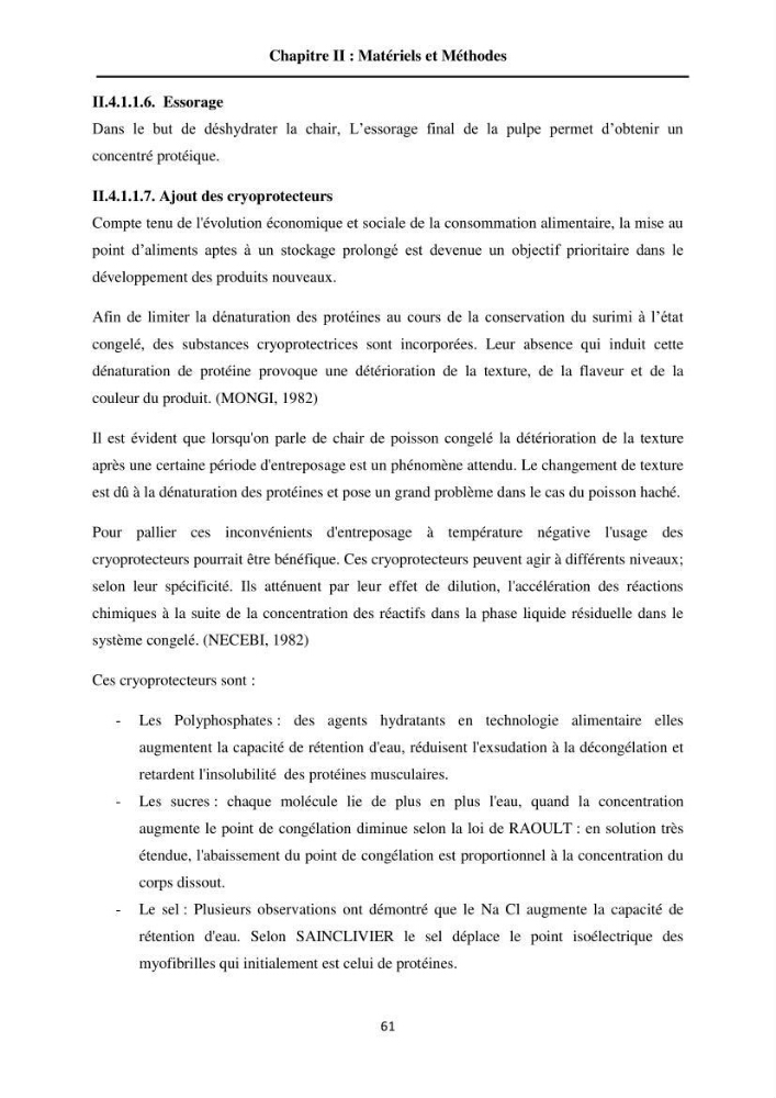 Contribution à la valorisation du Chinchard commun Trachurus trachurus ( L innée, 1758) et évaluation de la qualité organoleptique,hygiénique et nutritionnelle: