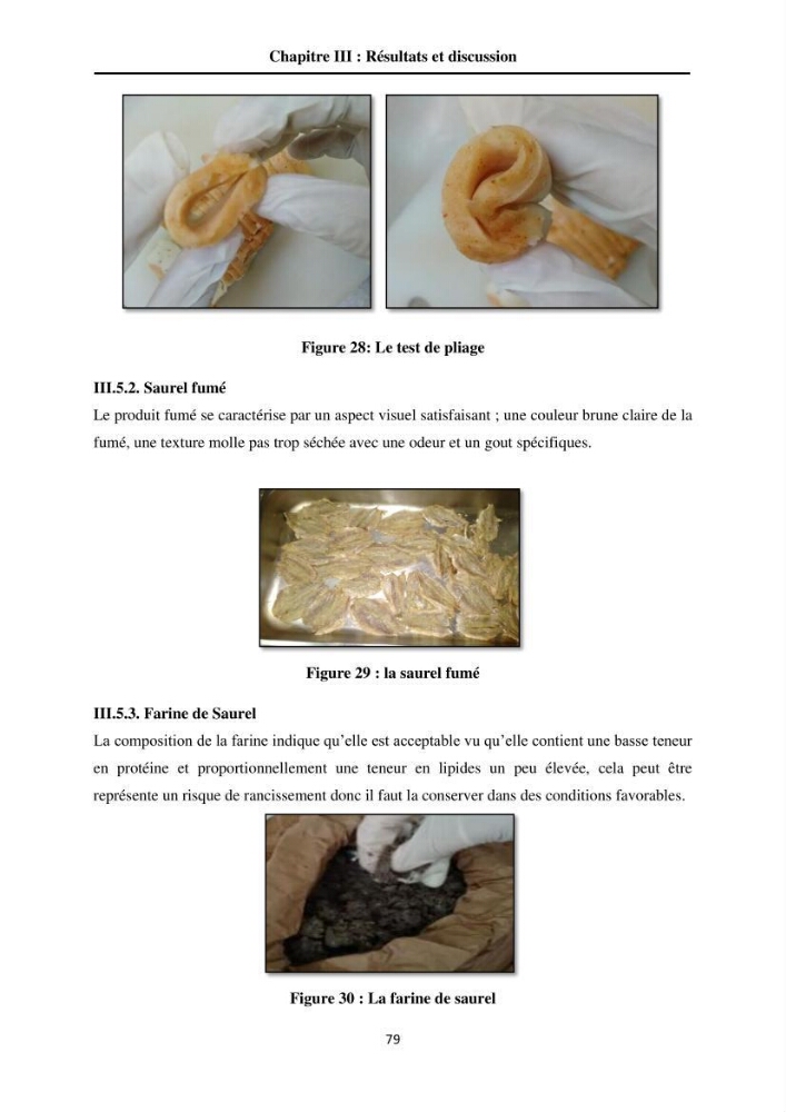 Contribution à la valorisation du Chinchard commun Trachurus trachurus ( L innée, 1758) et évaluation de la qualité organoleptique,hygiénique et nutritionnelle: