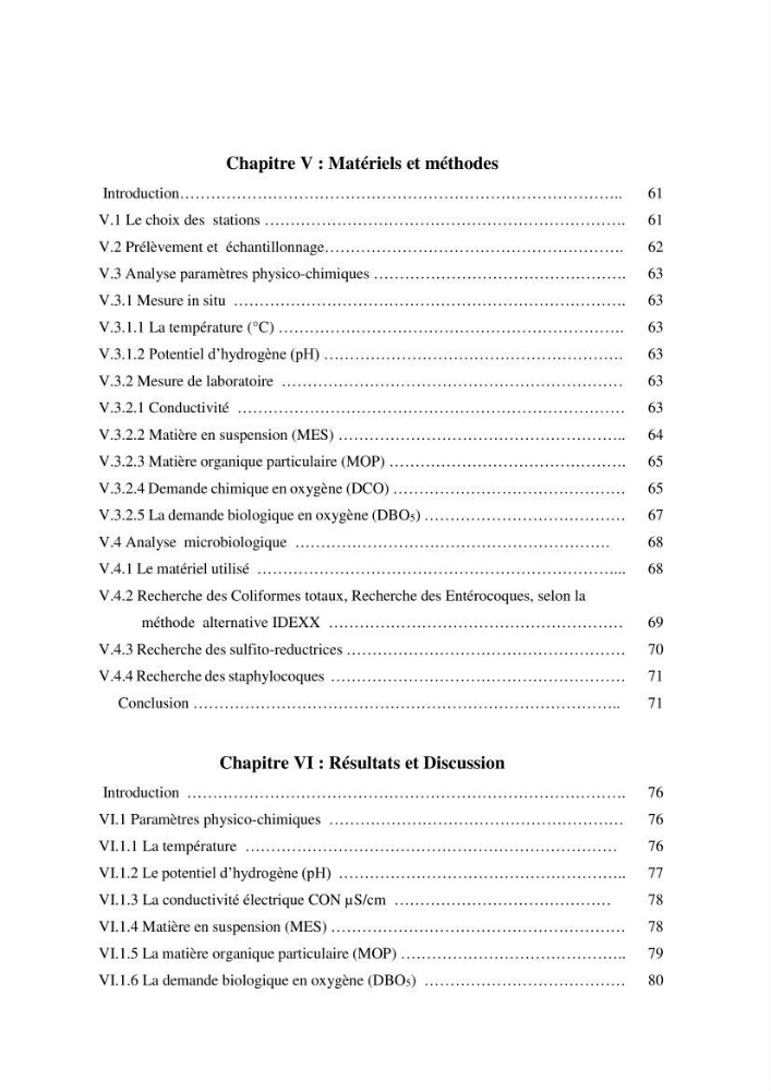 Suivi de la qualité physico-chimique et bacteriologique des eaux usées épurées de la station d\'épuration et leur effet sur l\'environnement marin