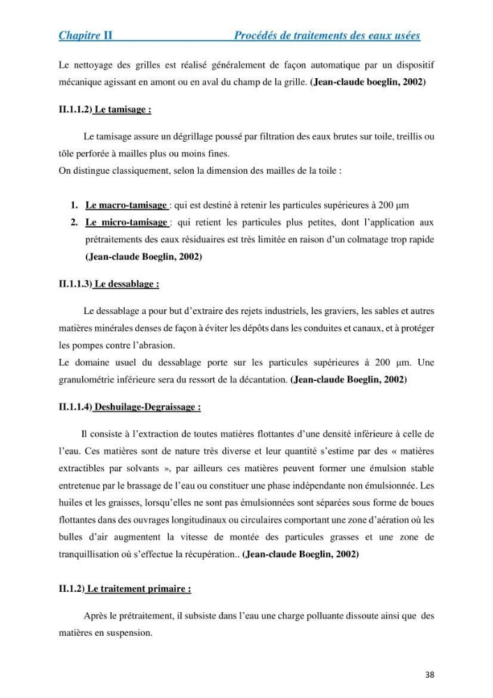 Suivi de la qualité physico-chimique et bacteriologique des eaux usées épurées de la station d\'épuration et leur effet sur l\'environnement marin