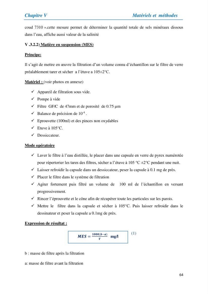 Suivi de la qualité physico-chimique et bacteriologique des eaux usées épurées de la station d\'épuration et leur effet sur l\'environnement marin