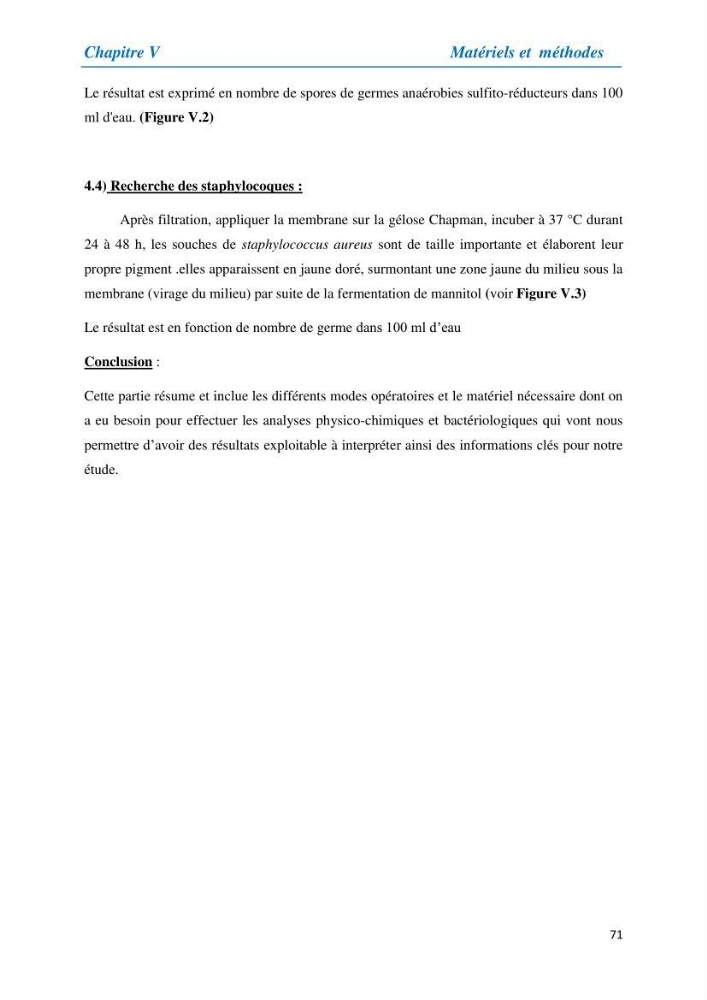 Suivi de la qualité physico-chimique et bacteriologique des eaux usées épurées de la station d\'épuration et leur effet sur l\'environnement marin