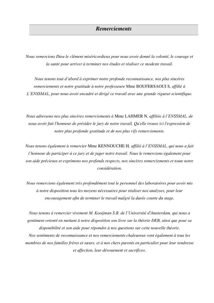 Effet des paramètres du milieu sur la reproduction et la croissance de citharus linguatula (Linnaeus, 1758 ) des eaux centre algériennes selon la théorie DEB
