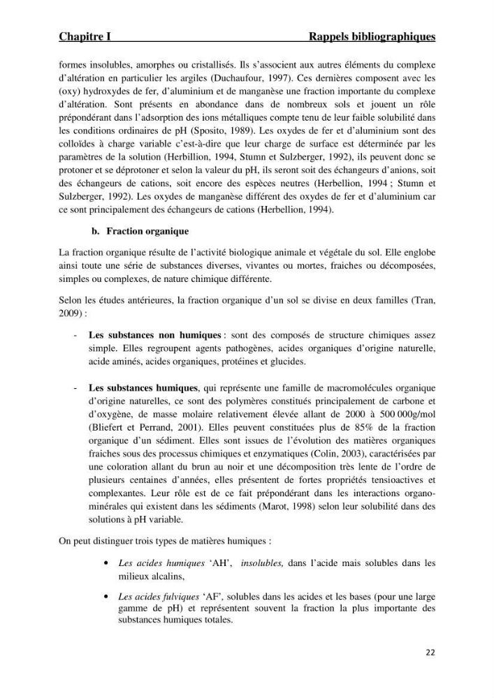 Comportement des éléments traces métallique dans une matrice sédimentaire par des études d\'extration séquentielle et par adsorption