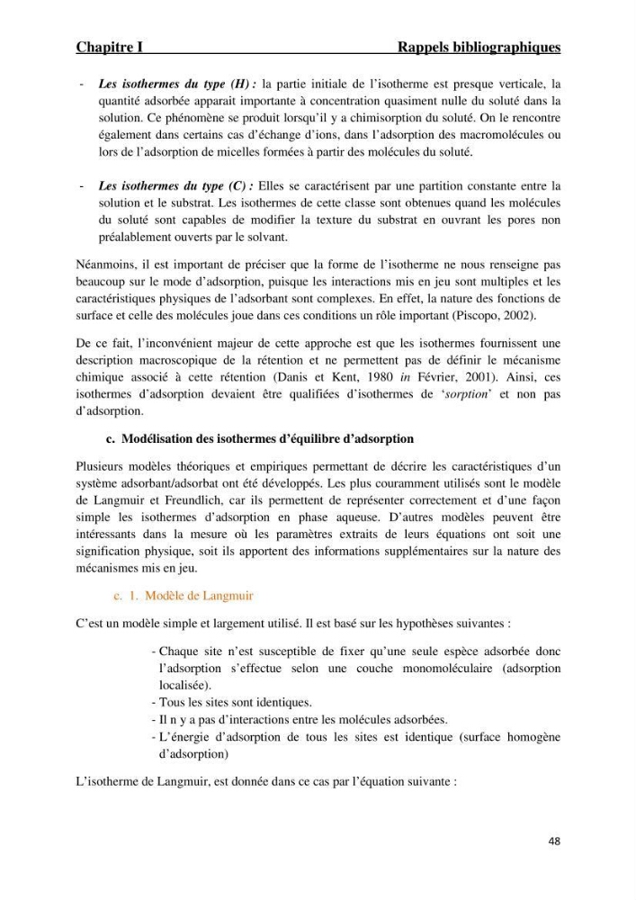 Comportement des éléments traces métallique dans une matrice sédimentaire par des études d\'extration séquentielle et par adsorption