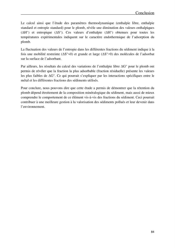 Comportement des éléments traces métallique dans une matrice sédimentaire par des études d\'extration séquentielle et par adsorption