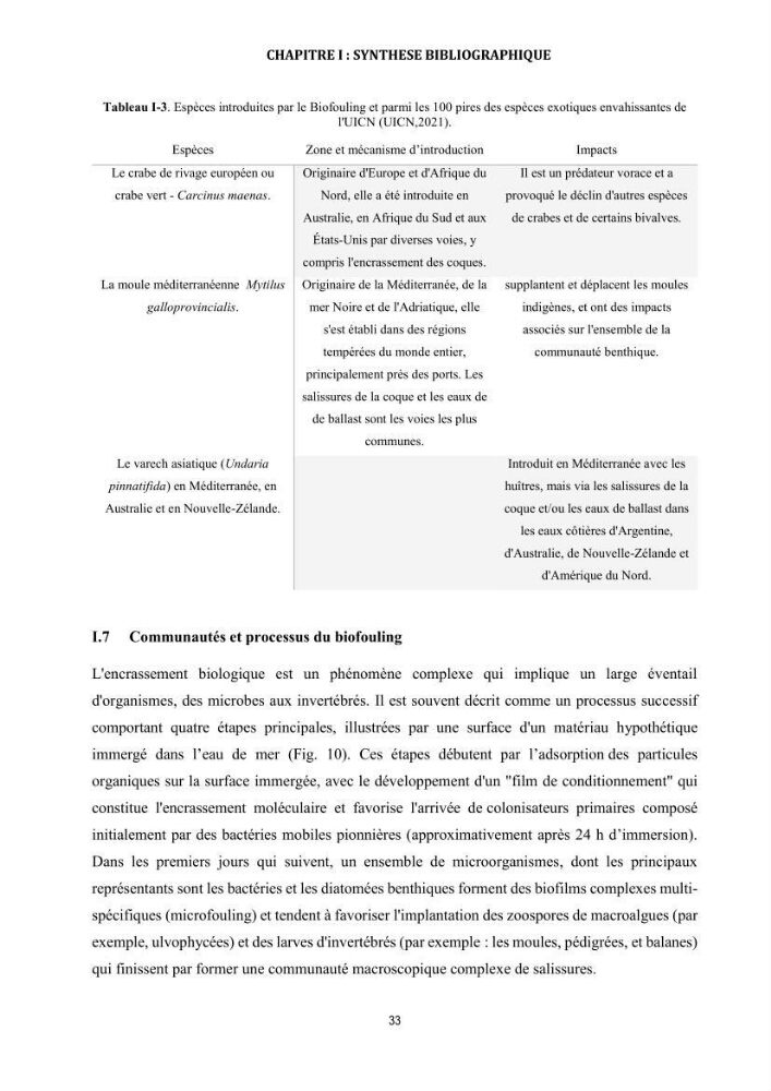 La biosalissure « biofouling » de la coque des navires, une menace pour la biodiversité du milieu marin