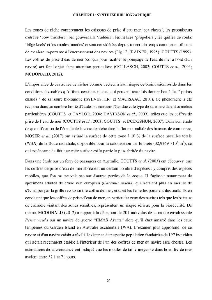La biosalissure « biofouling » de la coque des navires, une menace pour la biodiversité du milieu marin