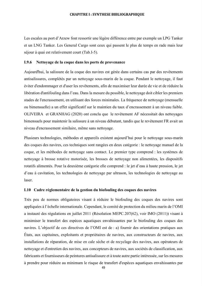 La biosalissure « biofouling » de la coque des navires, une menace pour la biodiversité du milieu marin