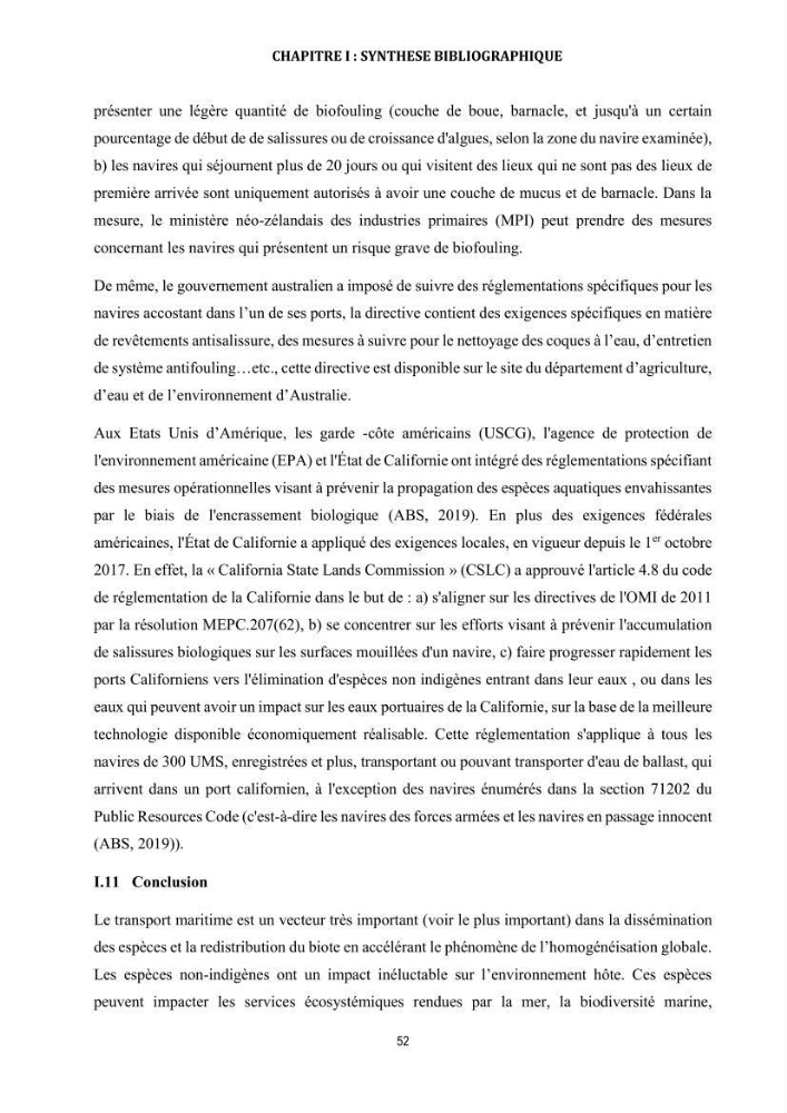 La biosalissure « biofouling » de la coque des navires, une menace pour la biodiversité du milieu marin