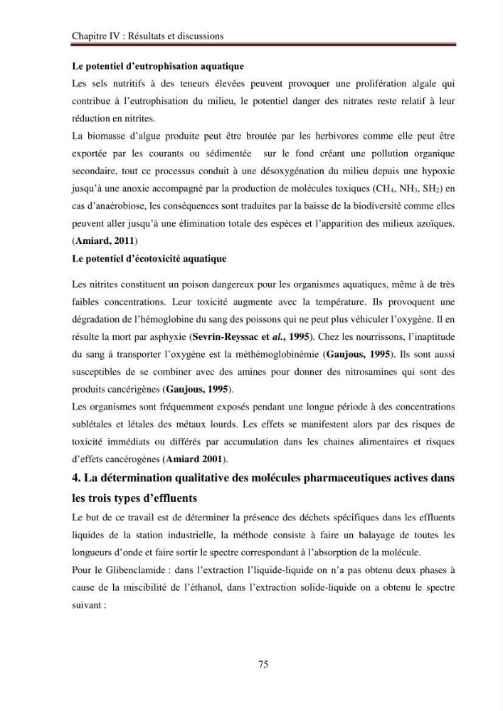 Evaluation du potentiel de pollution lié aux effluents pharmaceutiques en zone littorale