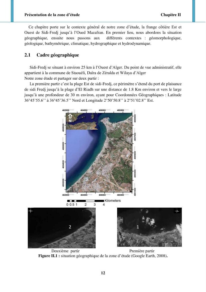 Impact des forçages météorologiques et anthropiques sur la dynamique morpho-sédimentaire du littoral Ouest Algérois