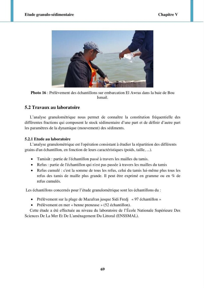 Impact des forçages météorologiques et anthropiques sur la dynamique morpho-sédimentaire du littoral Ouest Algérois