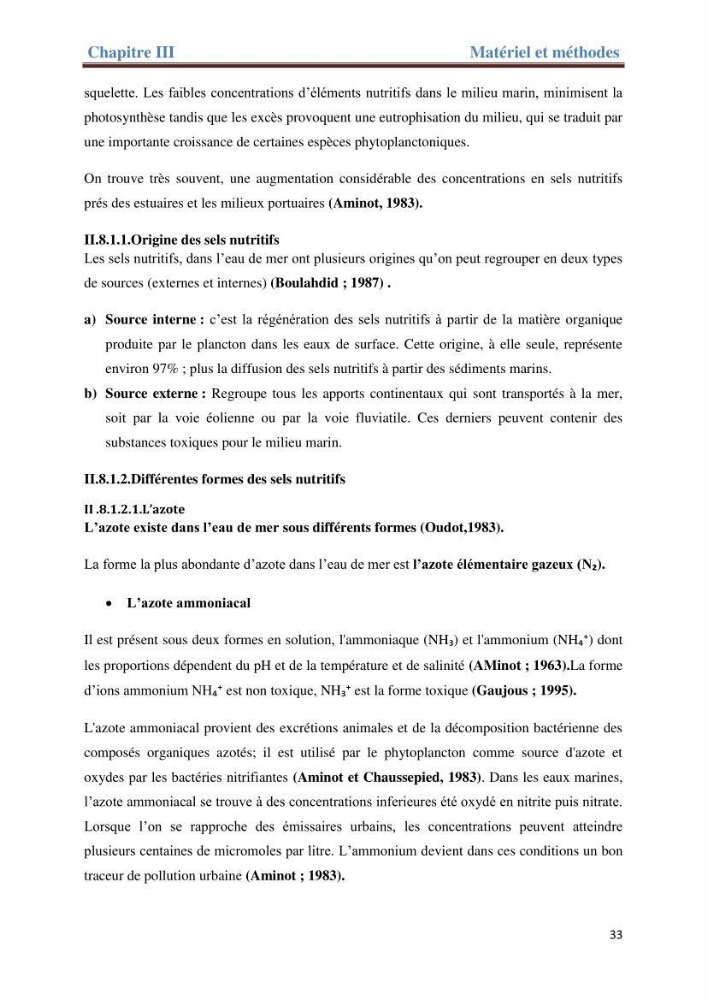 Contribution a l’étude de l’évolution de l’herbier à Posidonie (Posidonia oceanica) sous l’effet de la pression anthropique dans la baie de Bou-Ismail à Alger