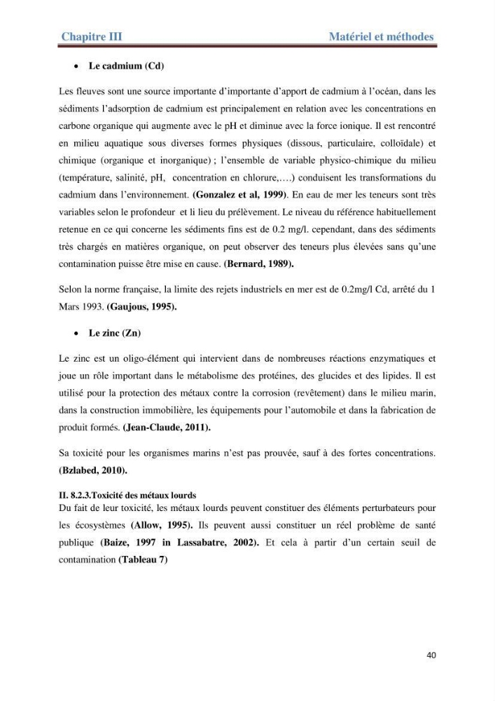 Contribution a l’étude de l’évolution de l’herbier à Posidonie (Posidonia oceanica) sous l’effet de la pression anthropique dans la baie de Bou-Ismail à Alger