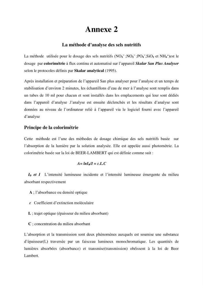 Contribution a l’étude de l’évolution de l’herbier à Posidonie (Posidonia oceanica) sous l’effet de la pression anthropique dans la baie de Bou-Ismail à Alger