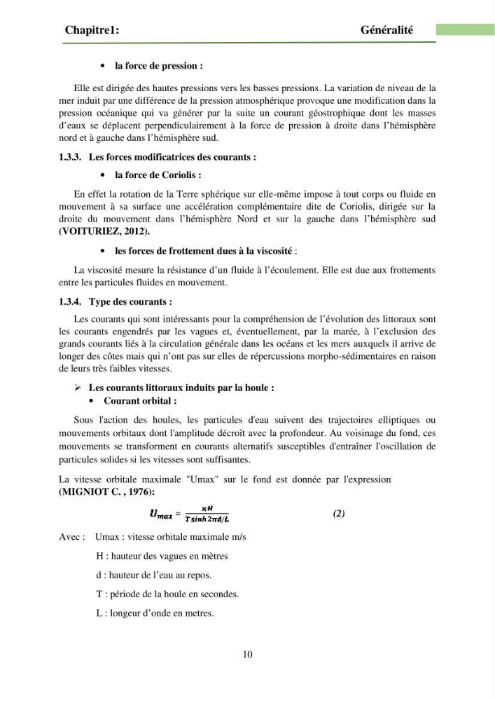 Combinaison des modèles numériques et des images satéllites pour la détermination des courants côtiers.