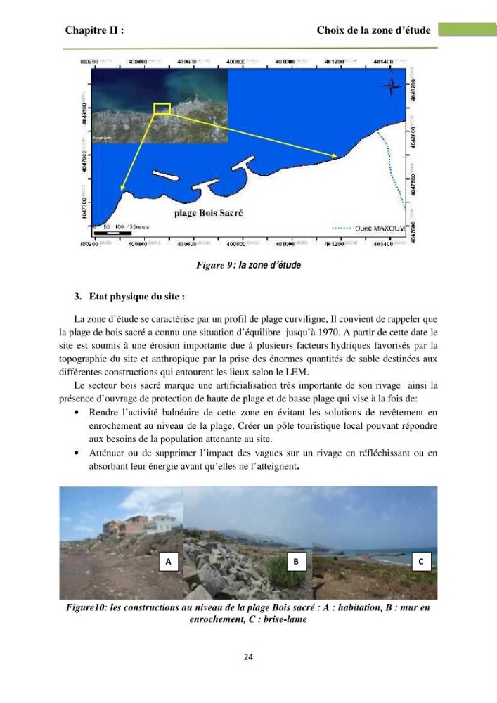 Combinaison des modèles numériques et des images satéllites pour la détermination des courants côtiers.
