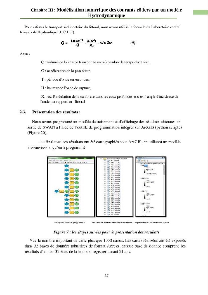 Combinaison des modèles numériques et des images satéllites pour la détermination des courants côtiers.