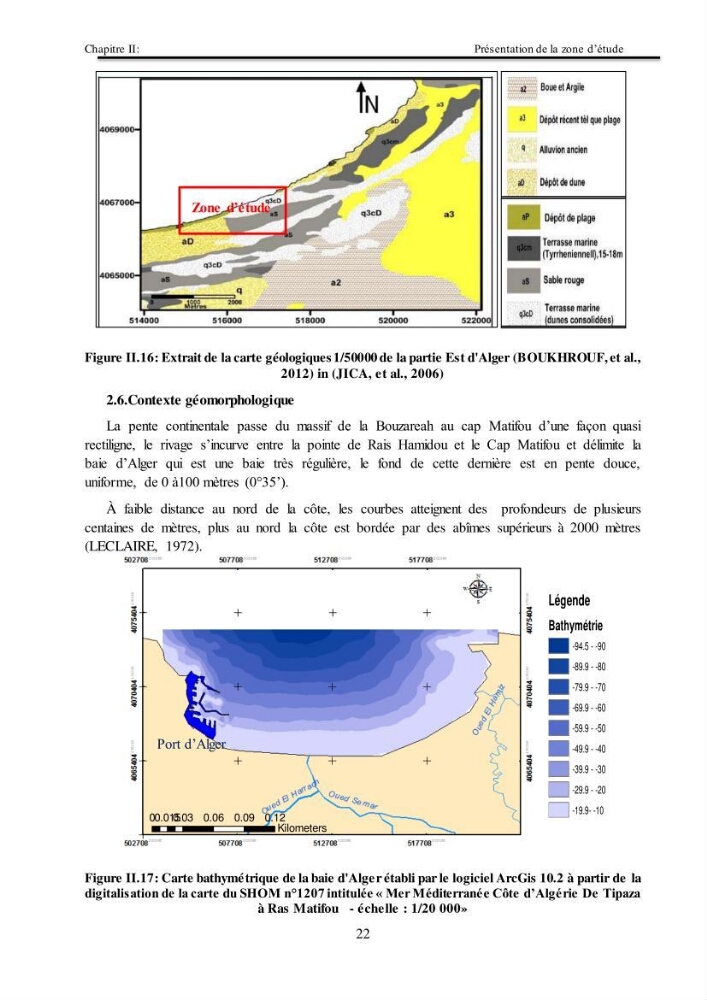 Impacts de l\'implantation des ouvrages de protection sur frange côtière de Bordj El Kiiffan: