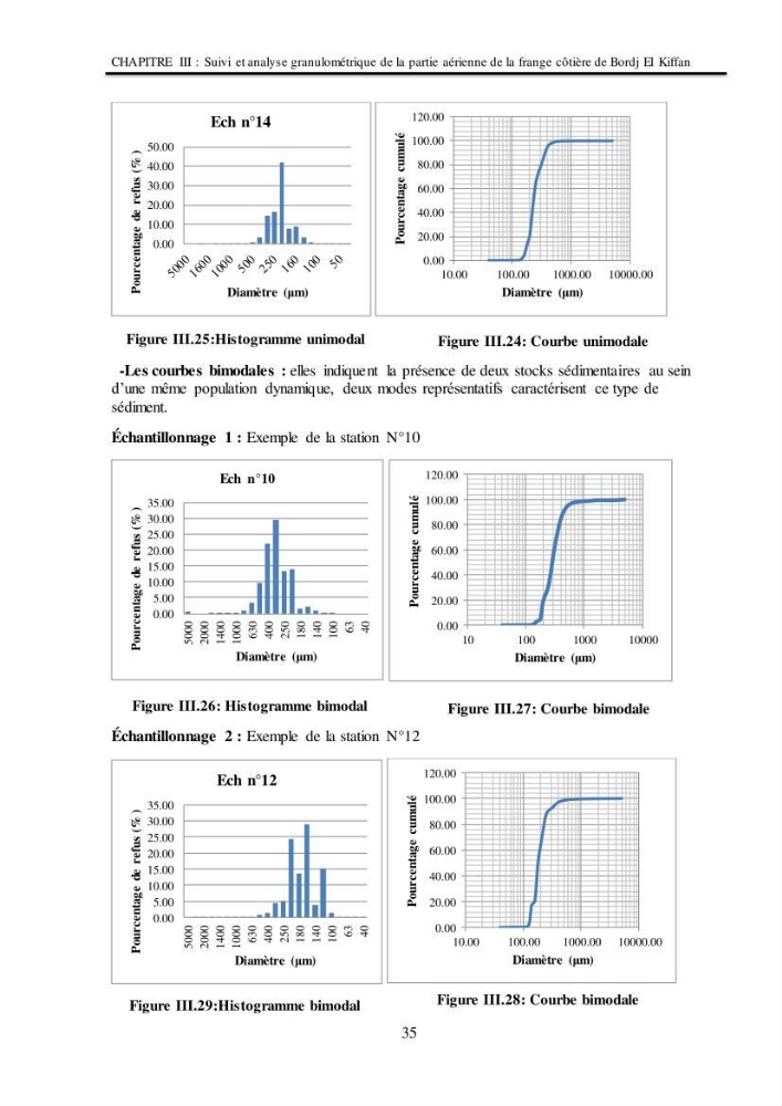 Impacts de l\'implantation des ouvrages de protection sur frange côtière de Bordj El Kiiffan: