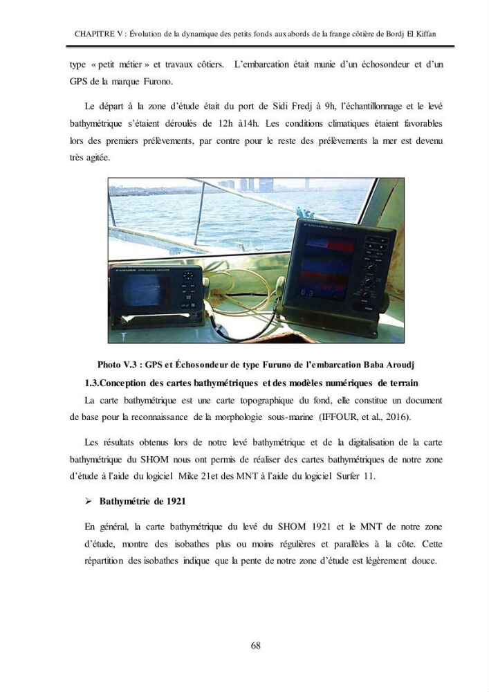 Impacts de l\'implantation des ouvrages de protection sur frange côtière de Bordj El Kiiffan: