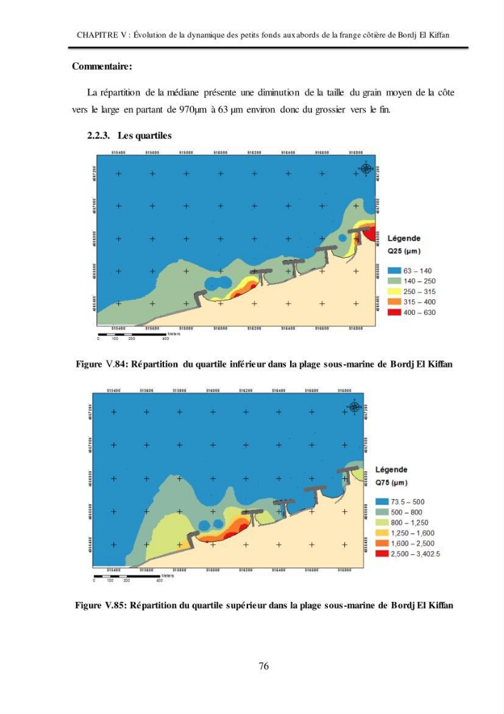 Impacts de l\'implantation des ouvrages de protection sur frange côtière de Bordj El Kiiffan: