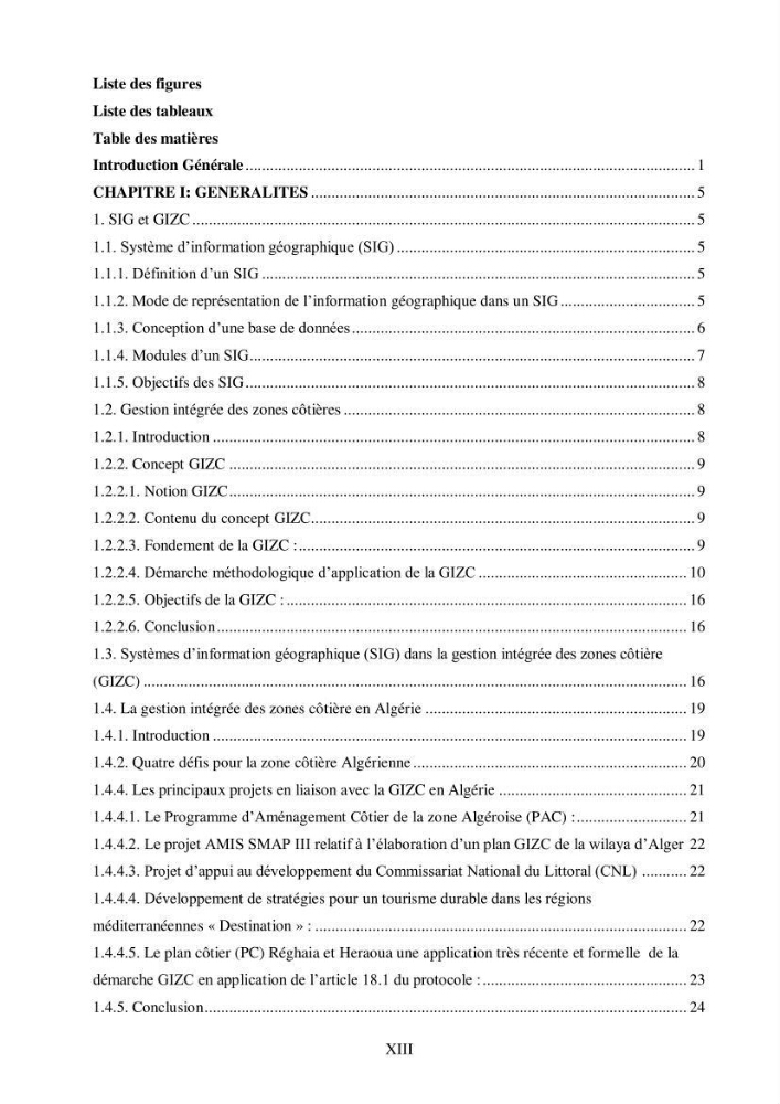 Contribution à l\'élaboration d\'une base de données dans le cadre de la gestion intègrée du littoral Algérien