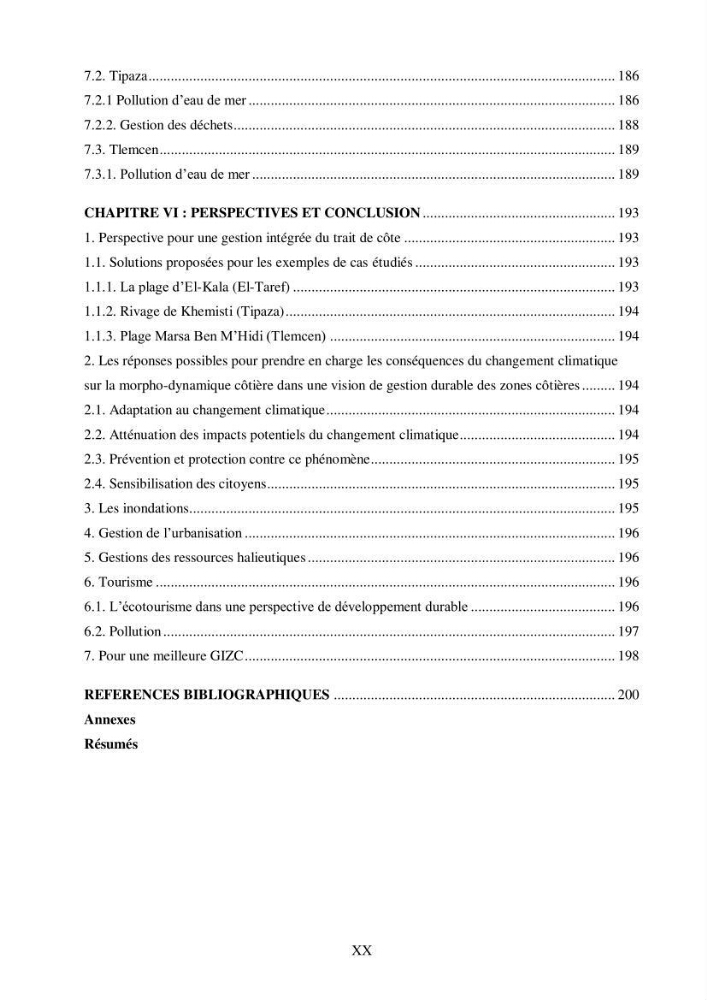Contribution à l\'élaboration d\'une base de données dans le cadre de la gestion intègrée du littoral Algérien