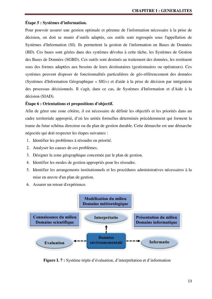 Contribution à l\'élaboration d\'une base de données dans le cadre de la gestion intègrée du littoral Algérien