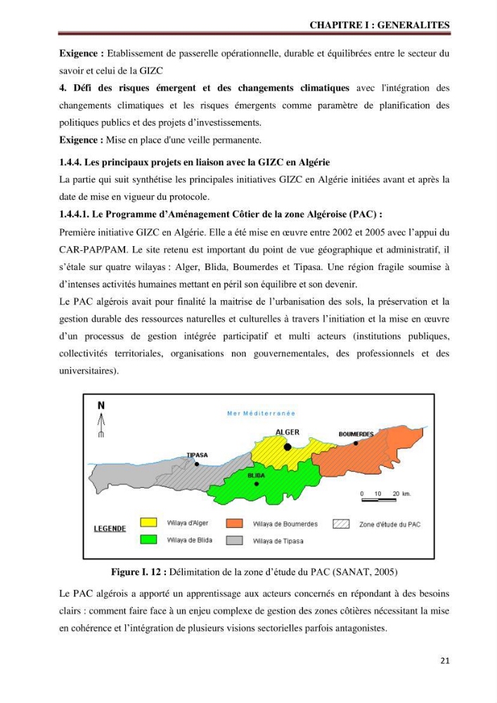 Contribution à l\'élaboration d\'une base de données dans le cadre de la gestion intègrée du littoral Algérien