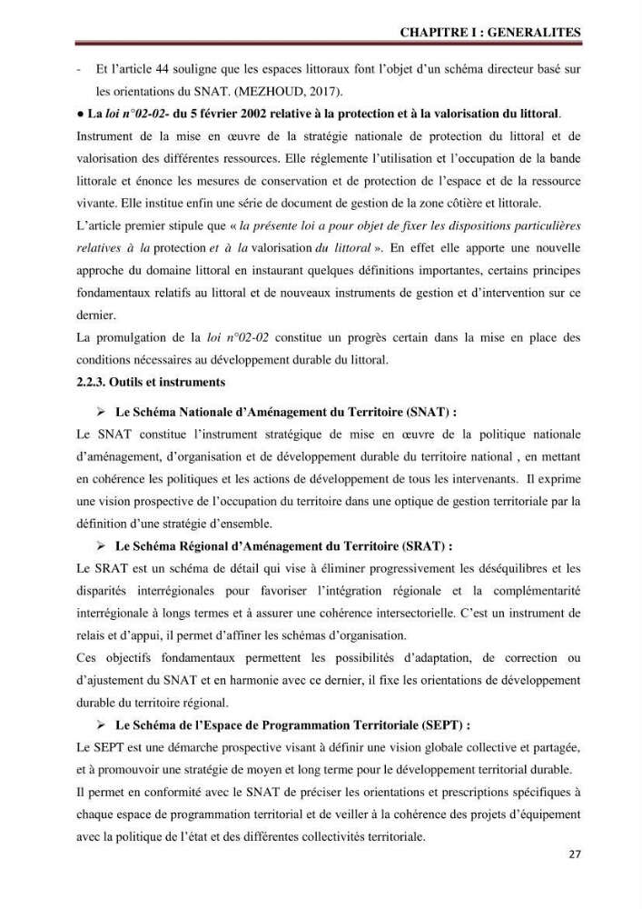 Contribution à l\'élaboration d\'une base de données dans le cadre de la gestion intègrée du littoral Algérien