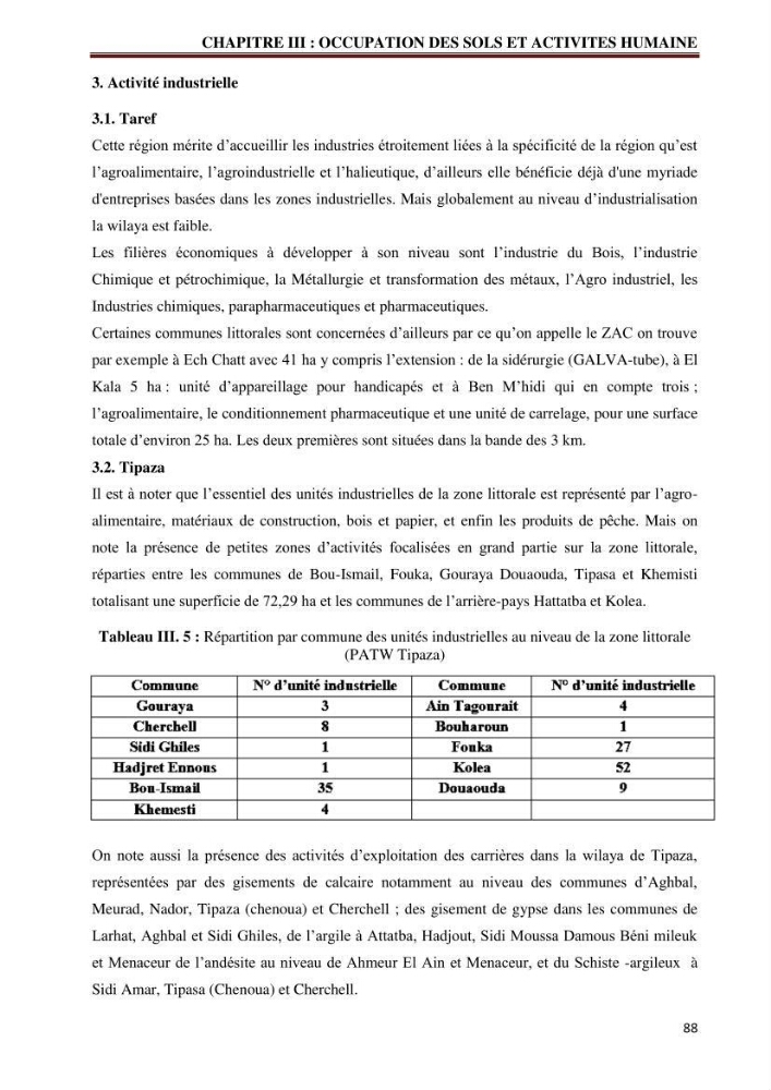 Contribution à l\'élaboration d\'une base de données dans le cadre de la gestion intègrée du littoral Algérien