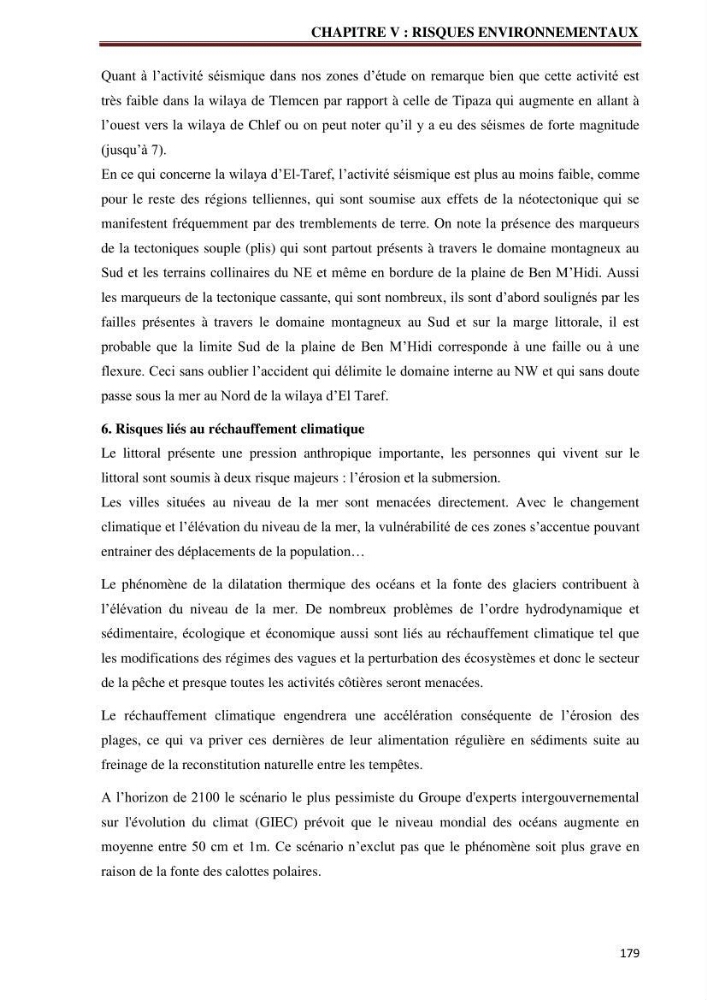 Contribution à l\'élaboration d\'une base de données dans le cadre de la gestion intègrée du littoral Algérien