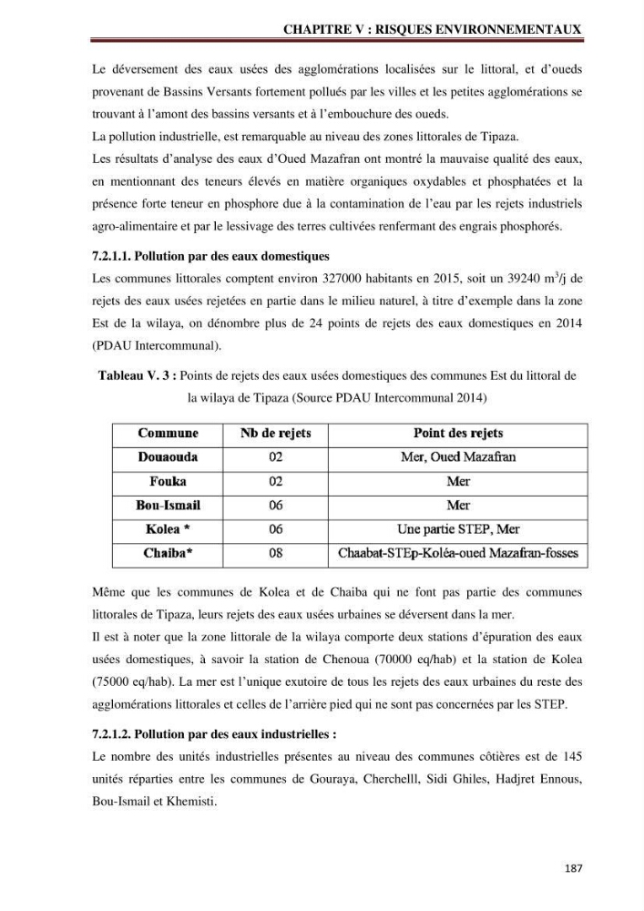 Contribution à l\'élaboration d\'une base de données dans le cadre de la gestion intègrée du littoral Algérien