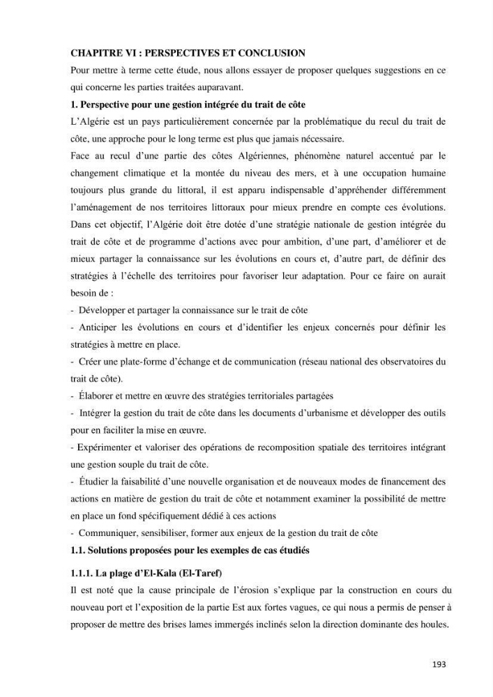 Contribution à l\'élaboration d\'une base de données dans le cadre de la gestion intègrée du littoral Algérien