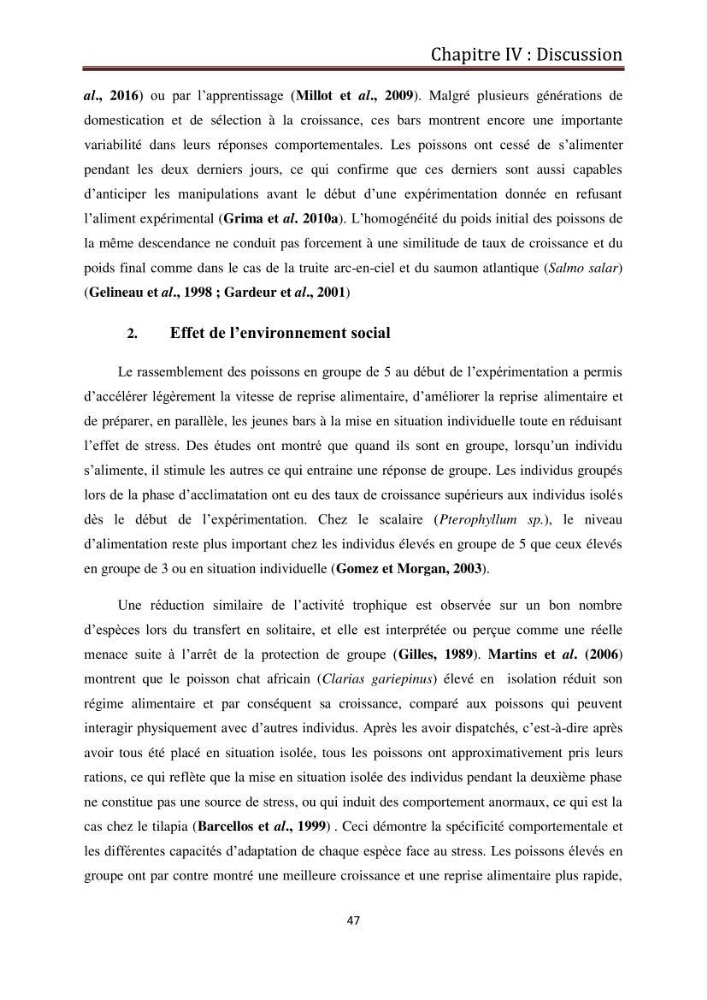 Contribution à l\'élaboration d\'une méthode d\'estimation de l\'éfficacité alimentaire individuelle. chez le bar commun. Dicentrarchus Labrax(Linnaeus,1758):