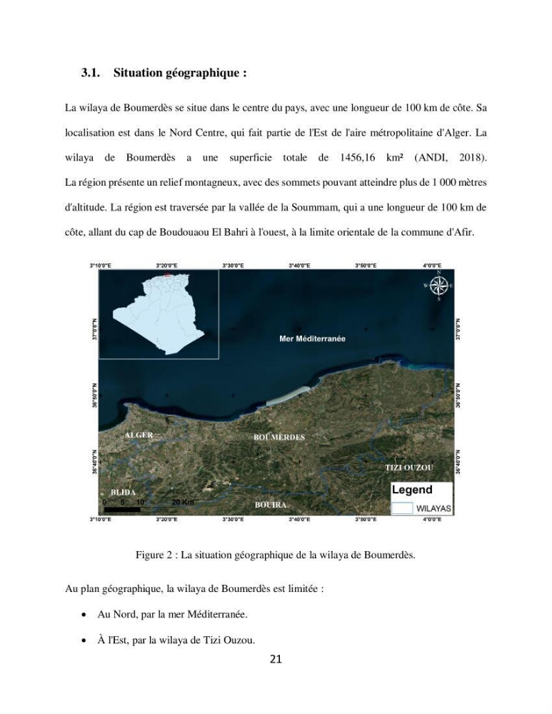 Analyse de la vulnérabilité des installations aquacoles marines de la wilaya de Boumerdès