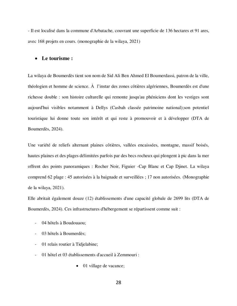 Analyse de la vulnérabilité des installations aquacoles marines de la wilaya de Boumerdès