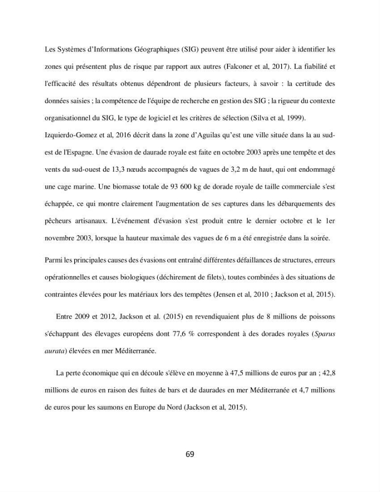 Analyse de la vulnérabilité des installations aquacoles marines de la wilaya de Boumerdès