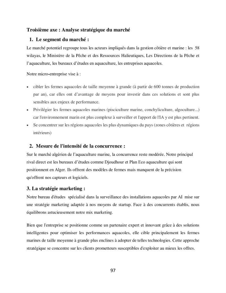 Analyse de la vulnérabilité des installations aquacoles marines de la wilaya de Boumerdès