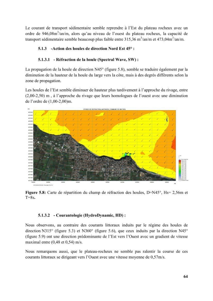 Etude d’impact des brise lames de la commune d’Ain Taya sur les points: Érosion/accumulation et qualité des eaux de baignade