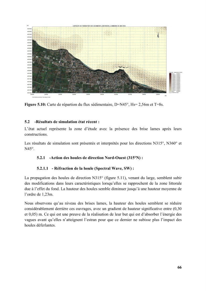 Etude d’impact des brise lames de la commune d’Ain Taya sur les points: Érosion/accumulation et qualité des eaux de baignade